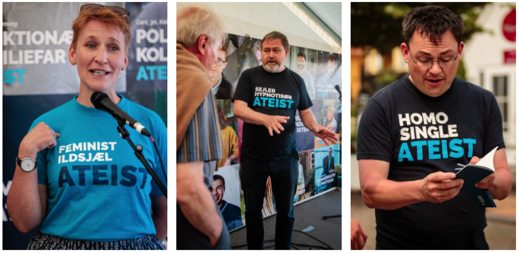 Bliv medlem af Ateistisk Selskab og få en fed medlemstshirt med i købet.